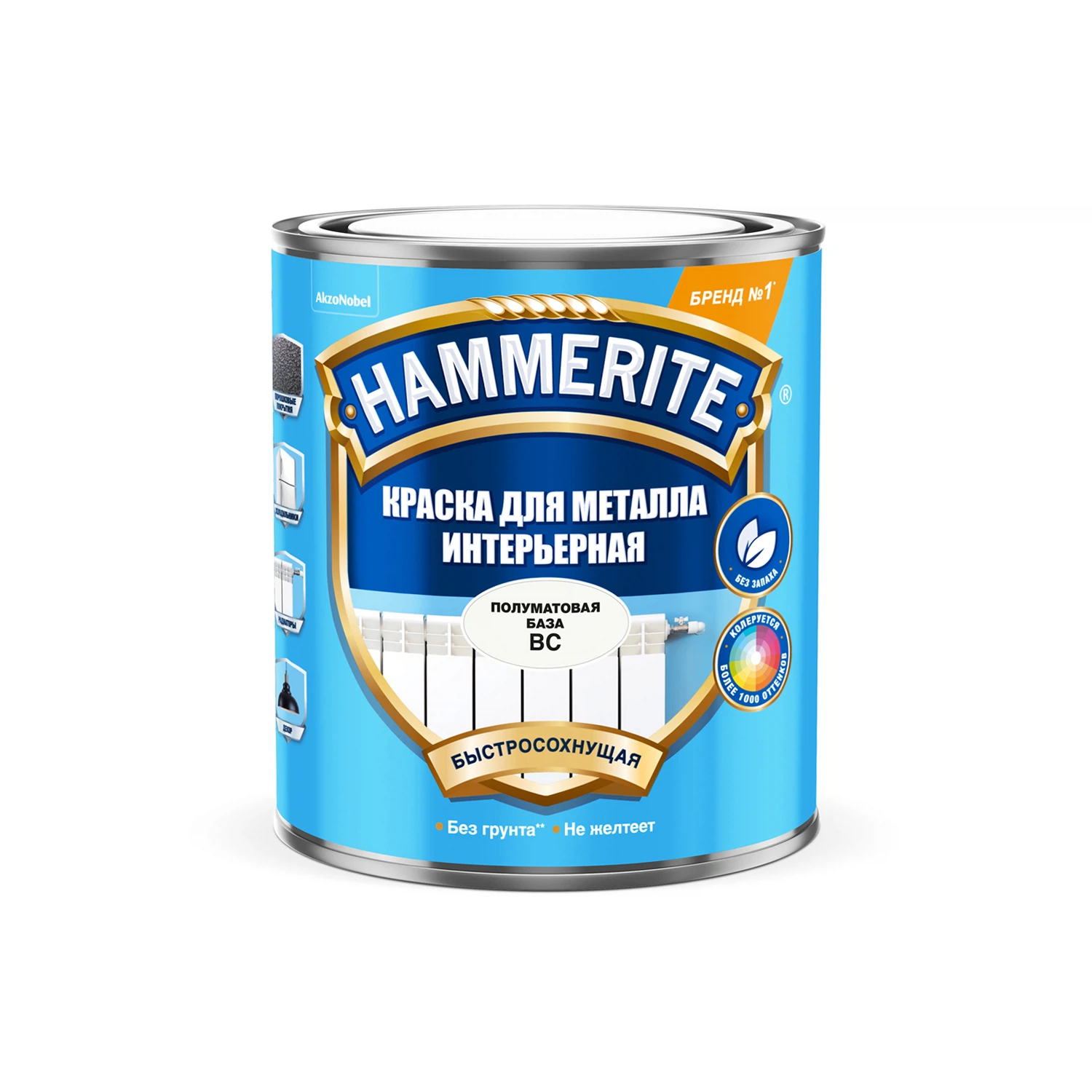 Изображение товара Эмаль Hammerite интерьерная для металла BC 0,5л Изображение товара Эмаль Hammerite интерьерная для металла BC 0,5л