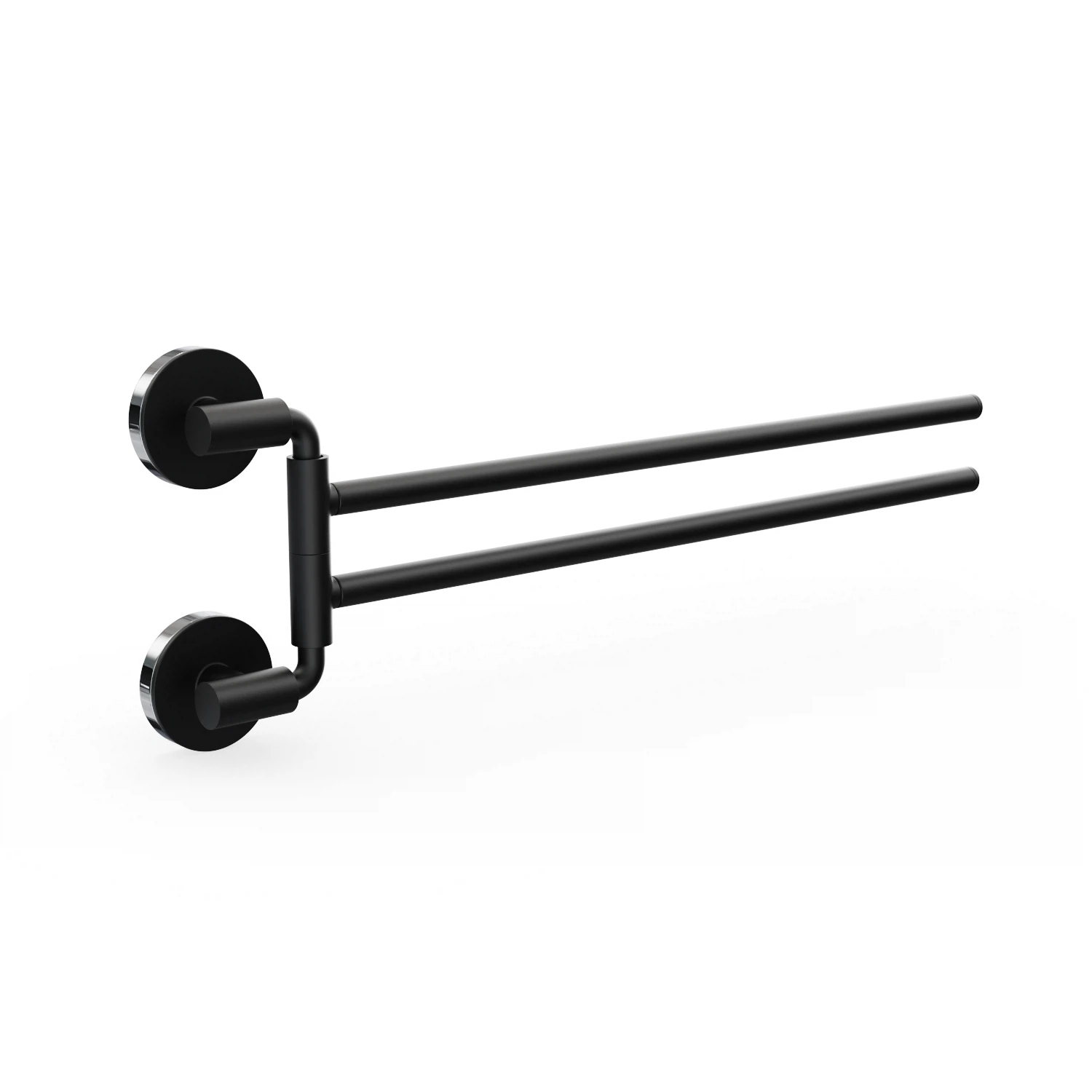 Изображение товара Полотенцедержатель двойной поворотный LORD FORA черный