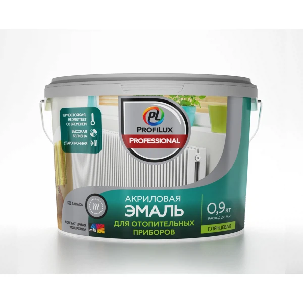 Эмаль profilux professional акриловая для