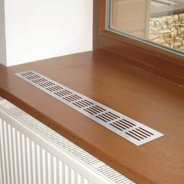 

решетка вентиляционная переточная 480*100мм, 1шт, коричневая, 4810dp al dark bronze, эра