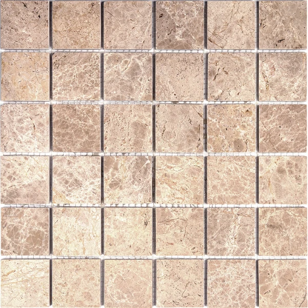 

мозаика из мрамора natural 30,5*30,5 7m036-48p бежевый (emperador light), Бежевая