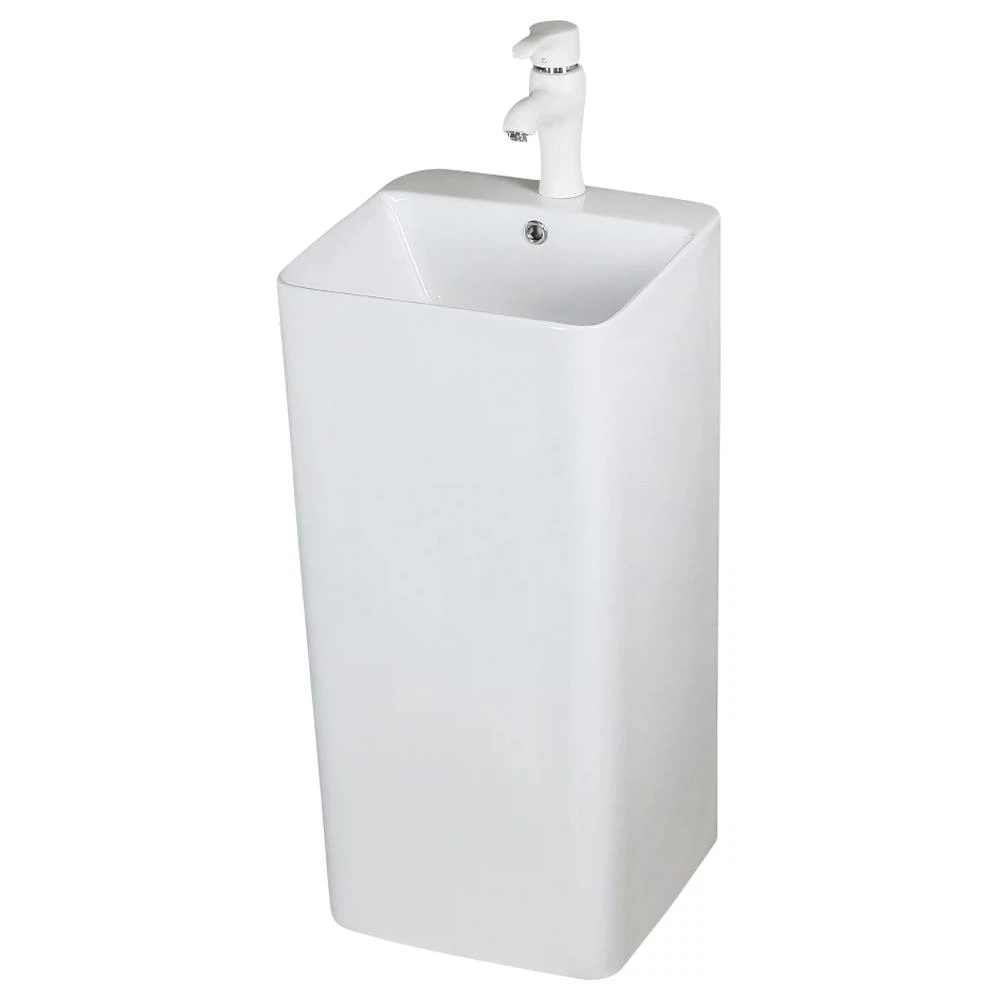 Изображение товара Напольная раковина для ванной комнаты Melana MLN 42, белая, фаянс, 850 мм