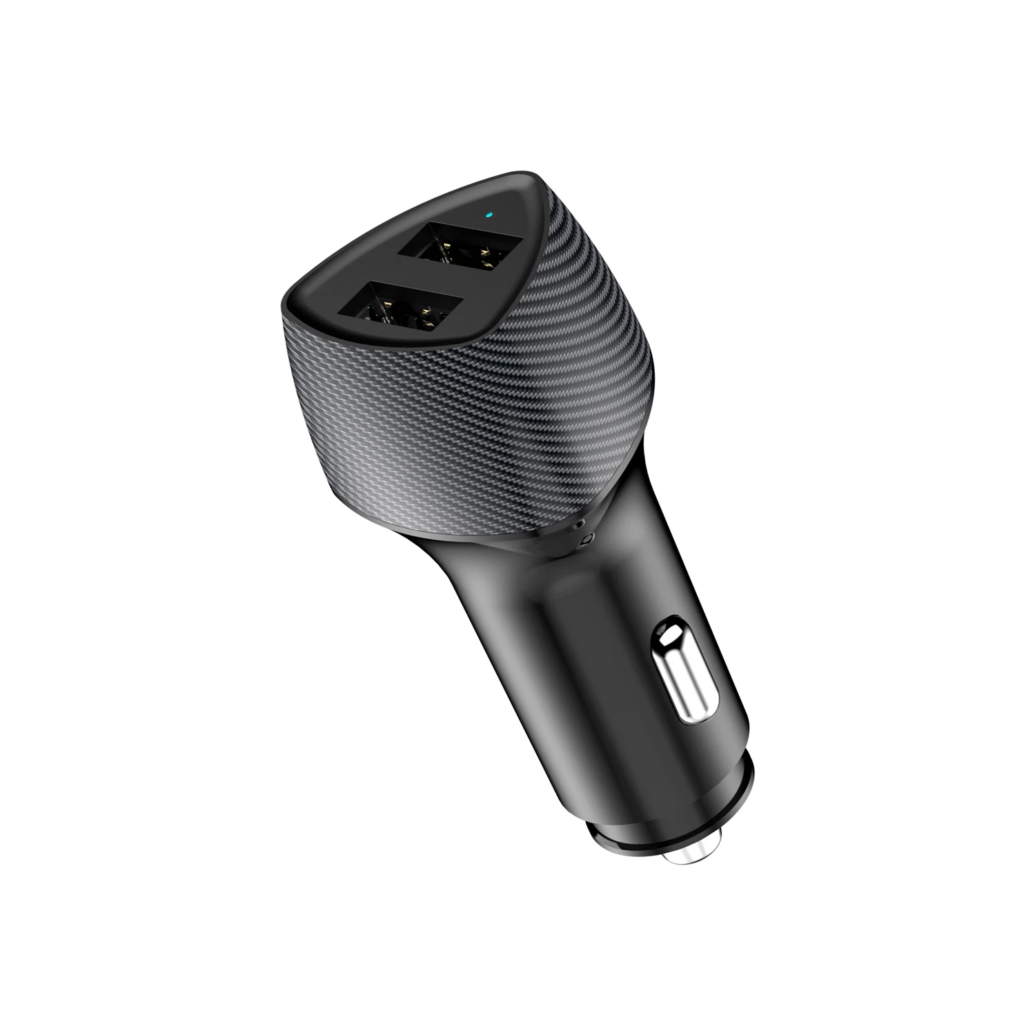 Изображение товара Автомобильное зарядное устройство c двумя портами (USB-A QC 3.0 + USB-A 3,1A) , 18Вт, черное REXANT
