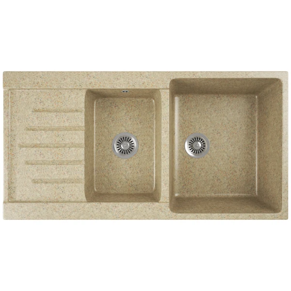 

мойка кухонная мраморная greenstone 98x51 grs-98k-302 песочный, Бежевый