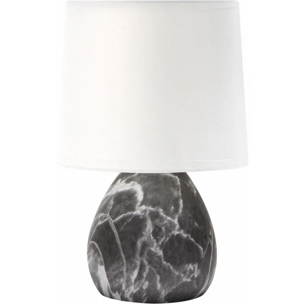 

лампа настольная rivoli damaris 7037-501 е14 40вт ip20 черный б0053456