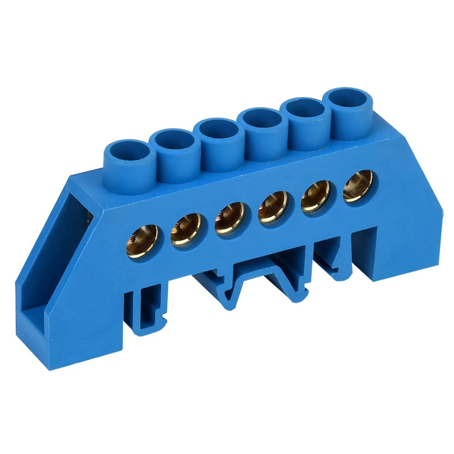 Изображение товара Шина n «нулевая» 6 групп, 8х12мм, на DIN изоляторе, Rexant, 11-2312