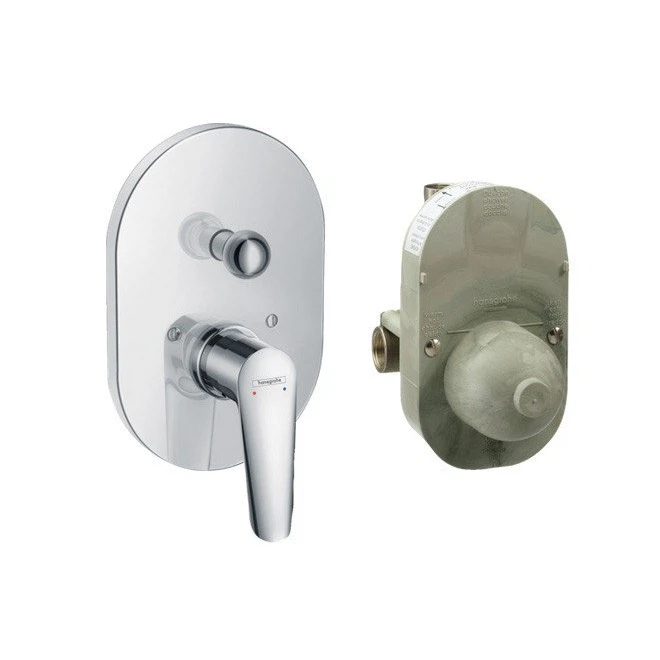 Изображение товара Встраиваемый смеситель для ванны однорычажный HansGrohe Logis 71408000