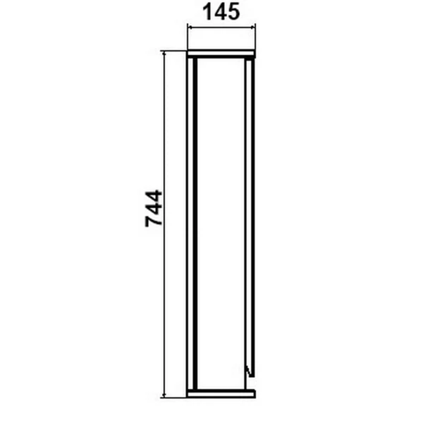 

зеркальный шкаф подвесной с подсветкой asb-mebel бари 80 см (9601)