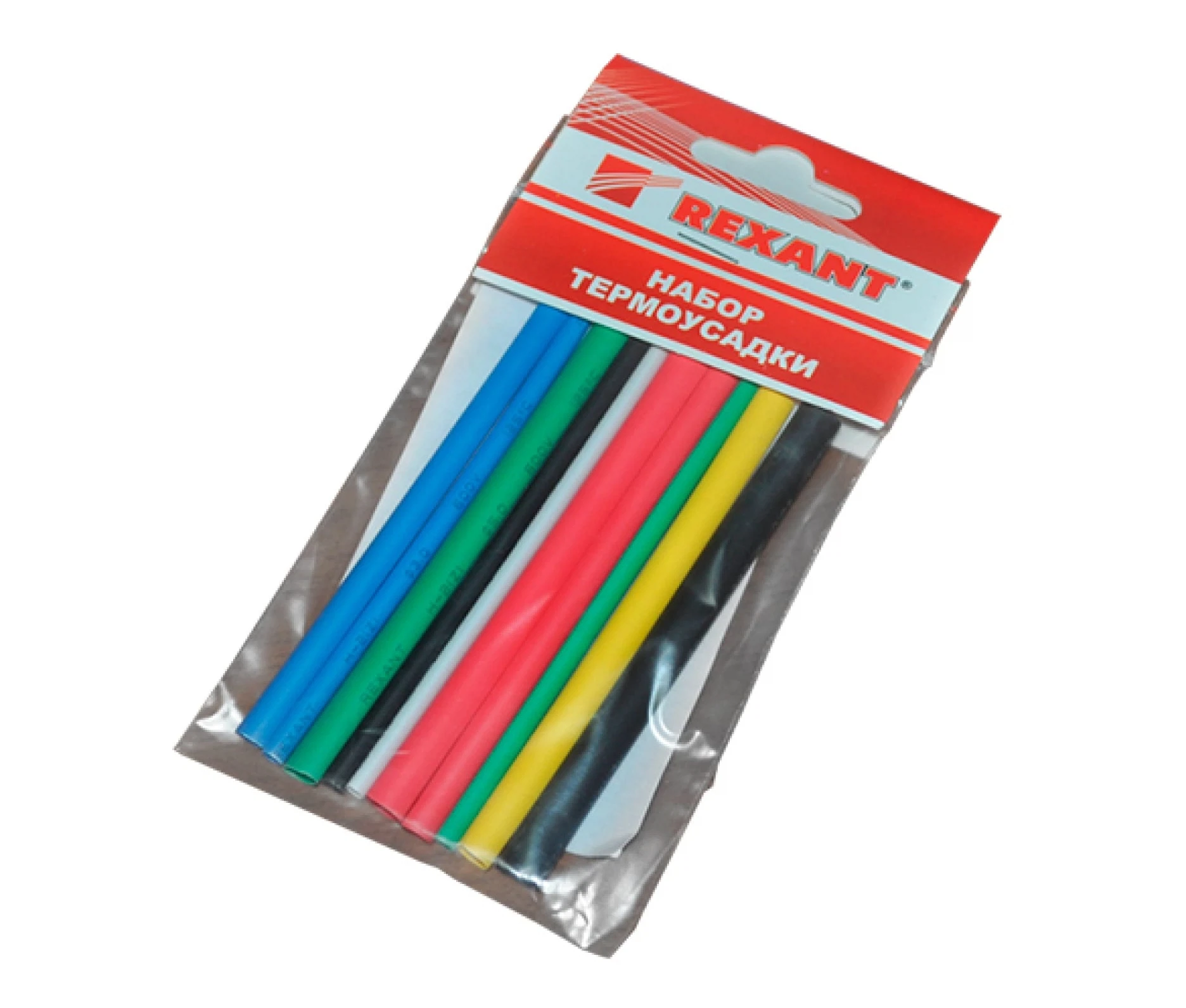 Изображение товара Набор термоусадочной трубки REXANT 6,0/3,0 мм 1 м пять цветов