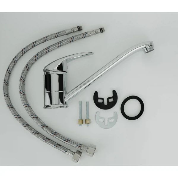 смеситель для кухни рычажный клевер nega ng 05