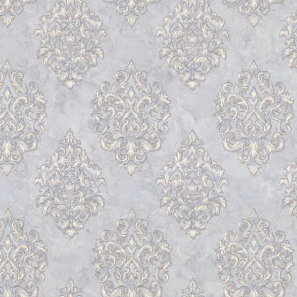 

обои 7140-03 euro decor antique флизелин 1.06x10,05м дамаск голубой