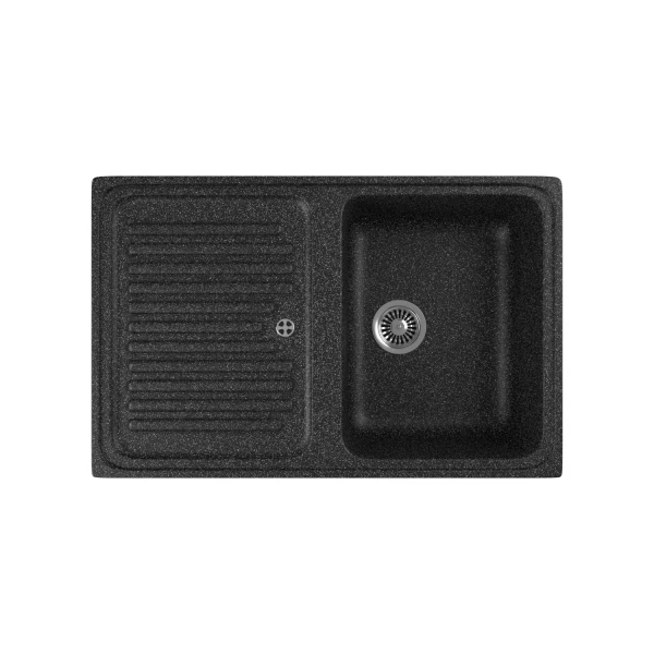 мойка кухонная мраморная greenstone 78x51 grs-78-308 черный
