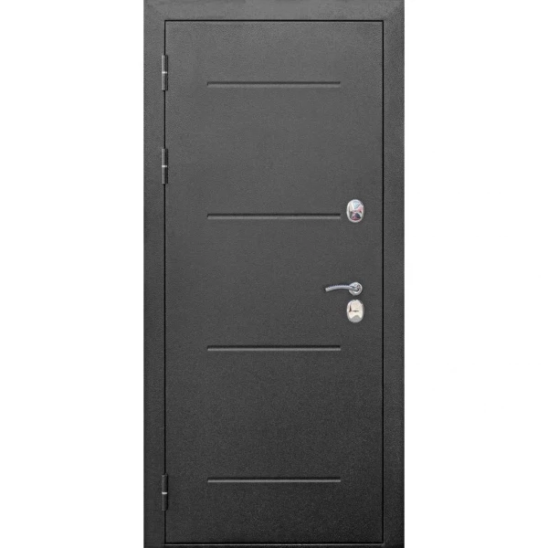 Фото Дверь входная 11 см isoterma серебро лиственница беж царга (960мм) левая 2050х960 левая,