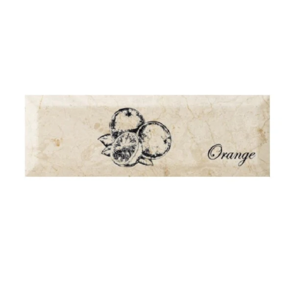 

декор fruit mistral orange бежевый 10x30 50977, Бежевая