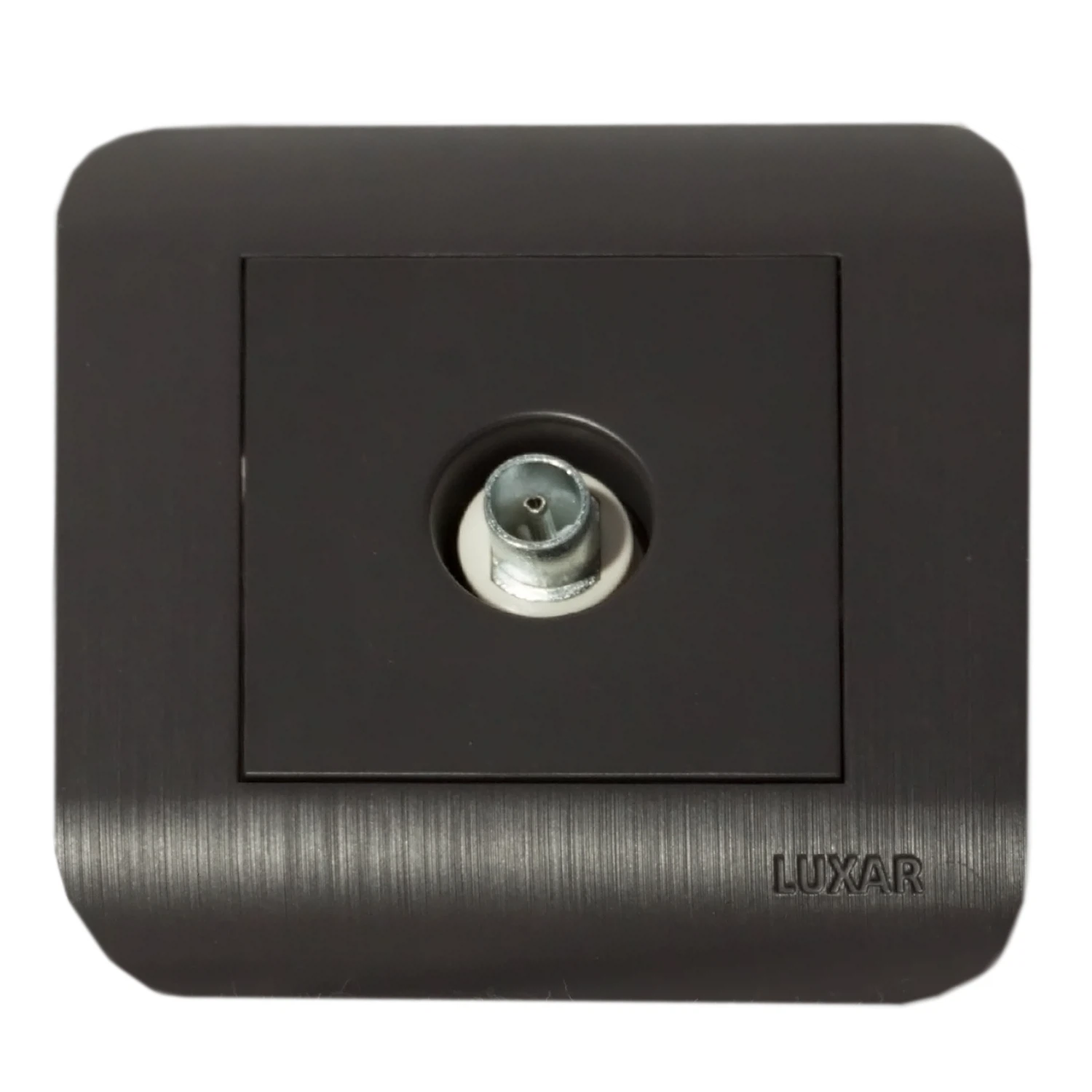 Изображение товара Розетка TV (венге, оконечная, с рамкой) Luxar Deco 10.040.02