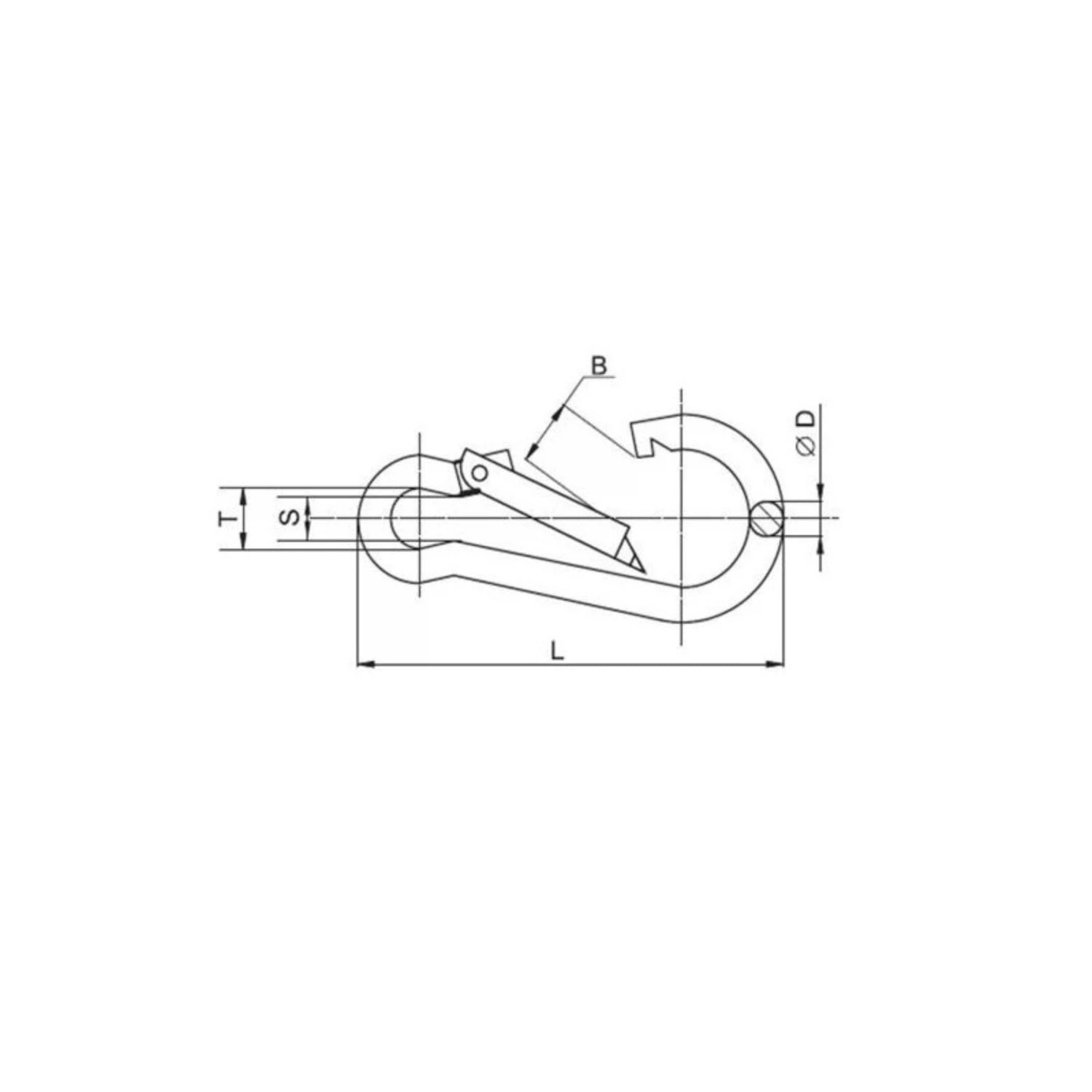 Изображение товара Карабин пожарный 10,0 din 5299с