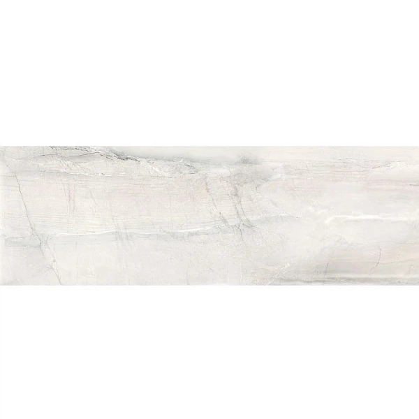 

плитка настенная terra white rett белый 25x75 54502, Серая