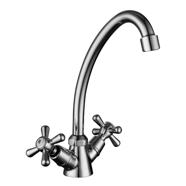 

смеситель для кухни вентильный lemark lm6040c, Хром