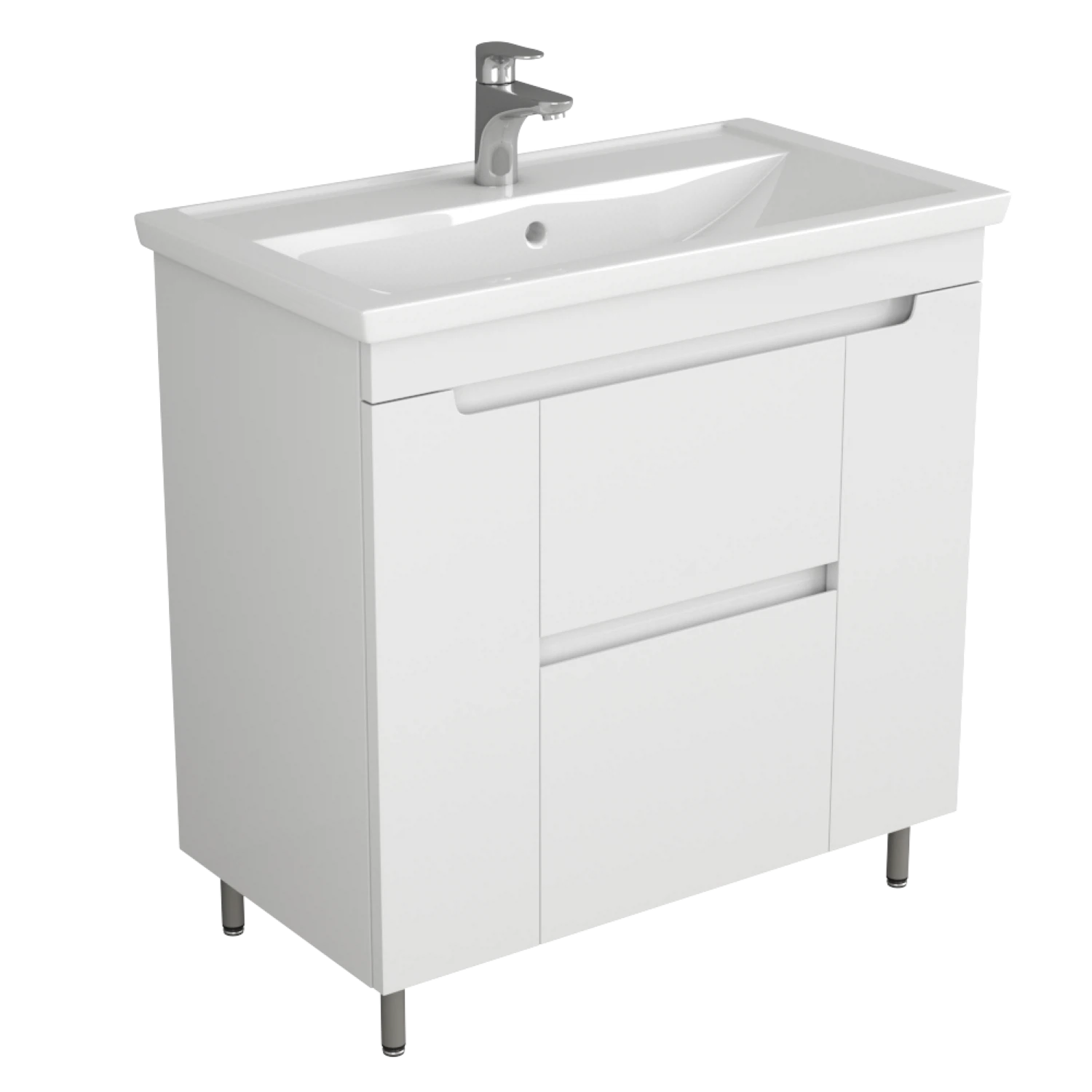 Изображение товара Тумба с умывальником Uncoria Брента 80 (58017) Белая