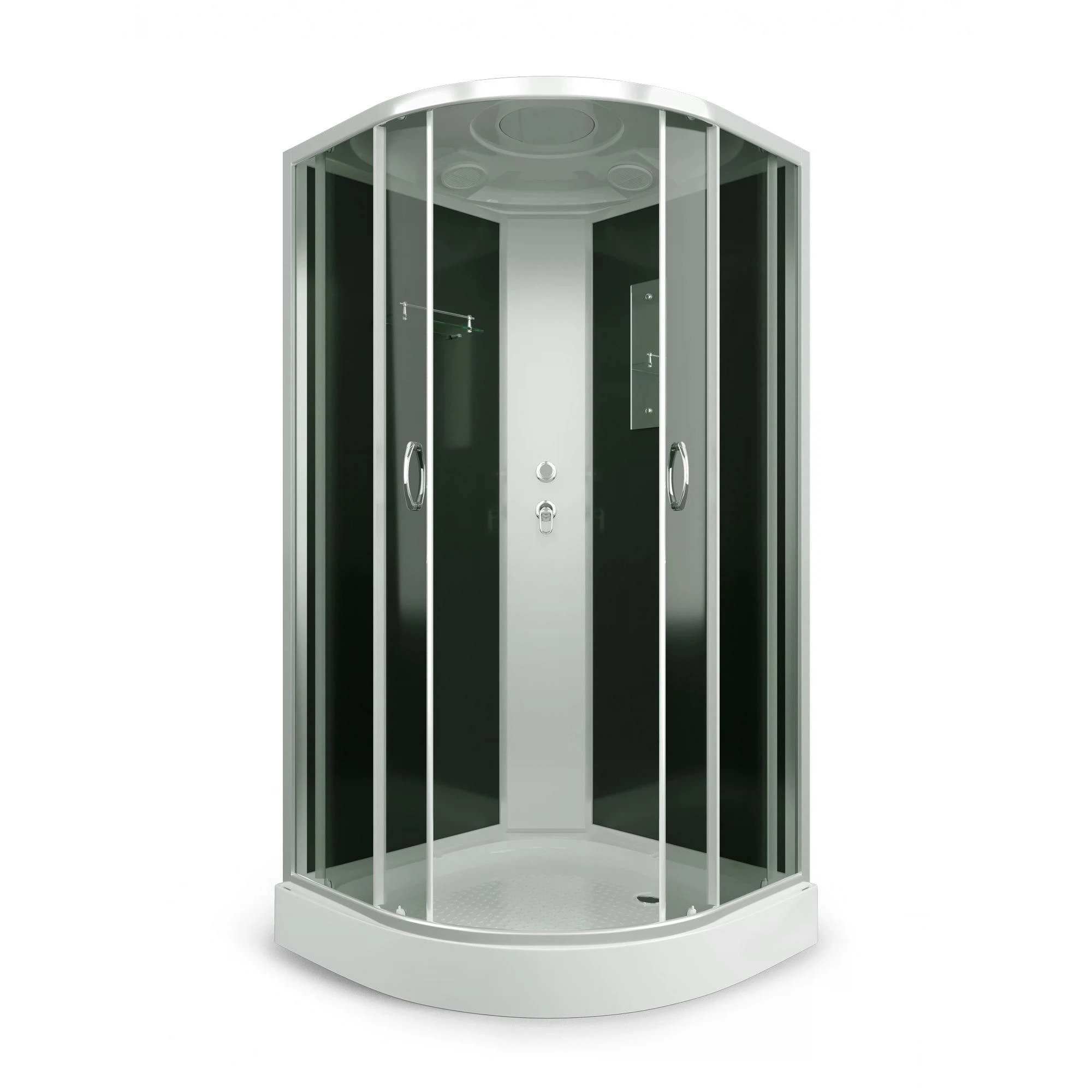 Изображение товара Душевая кабина Erlit Comfort 90x90 ER3509P-C4-RUS с раздвижными дверями и верхним душем