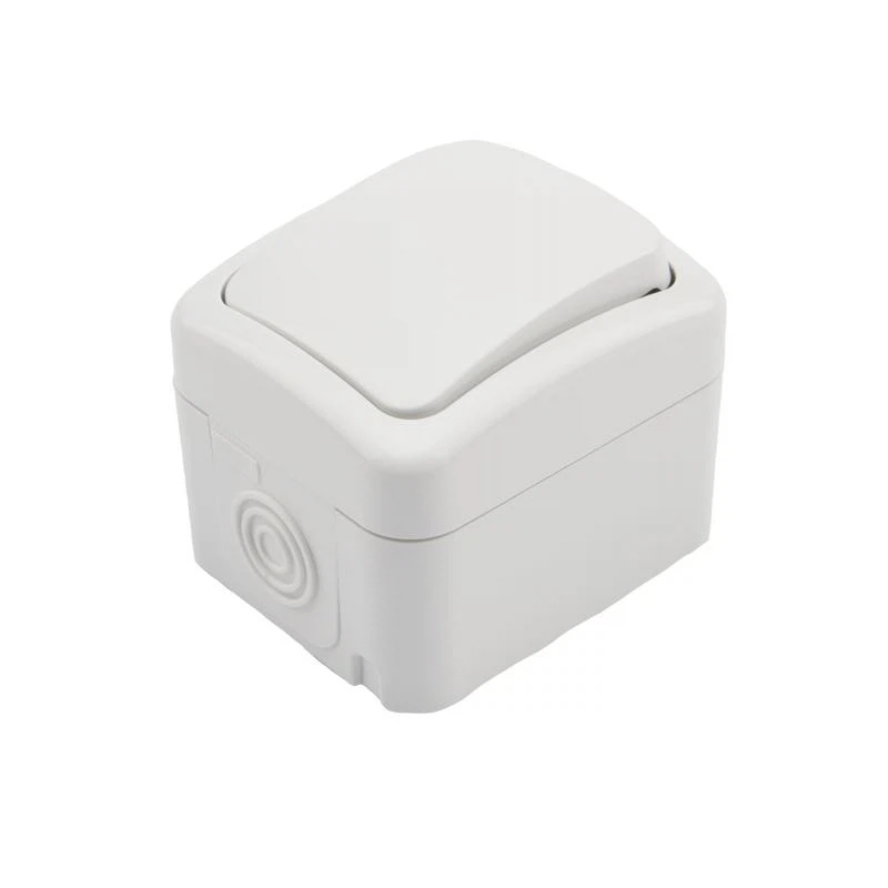 Изображение товара Переключатель KRANZ Mini белый, 1 клавиша, IP-54