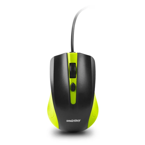 

мышь проводная smartbuy one 352 зелено-черная (sbm-352-gk)