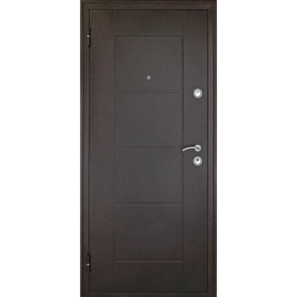 Фото Дверь входная металлическая квадро 2 м 2050х860 левая, медный антик