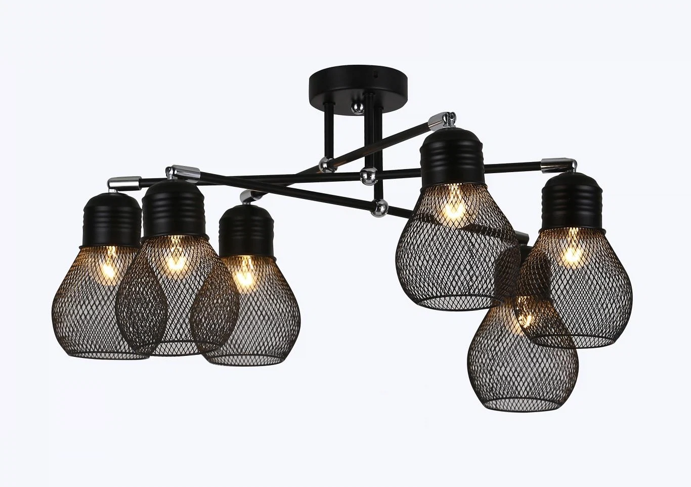 Изображение товара Люстра подвесная Freya Market FR5069PL-06B 6 ламп модерн белая Германия