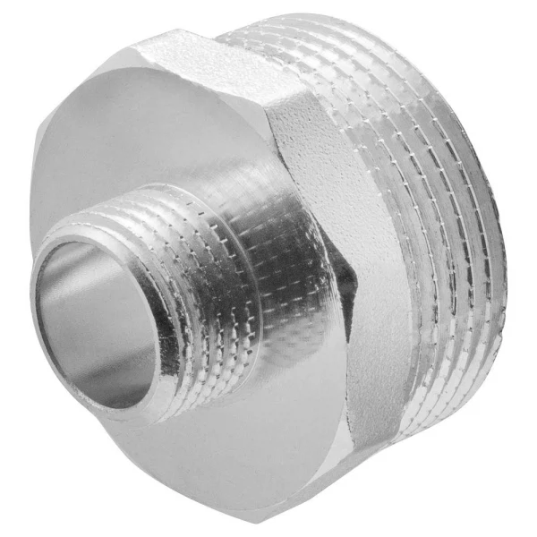

ниппель - переходник (бочонок) 1.1/4" х 1/2" н/н mpf, mp-у ис.072176