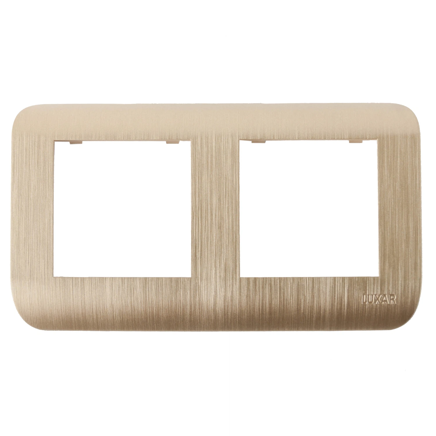 Изображение товара Рамка Luxar Deco 10.902.05 двухместная шампань