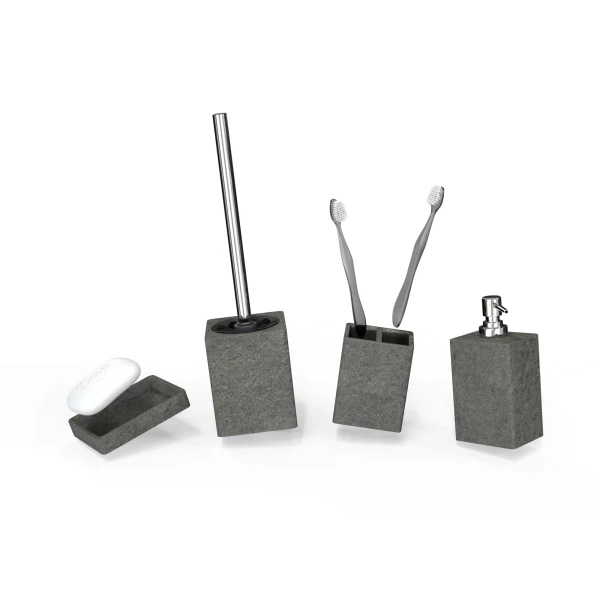 

стакан настольный stone black fora for-stn44bl, Черный