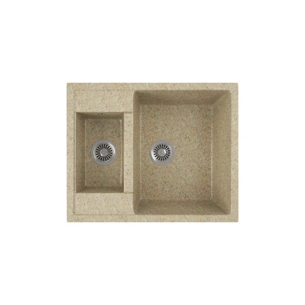 

мойка кухонная мраморная greenstone 61x50 grs-21-302 песочный, Бежевый