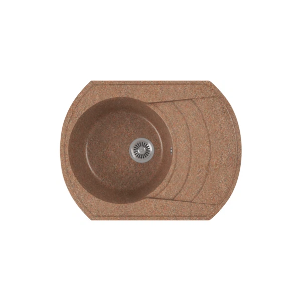 

мойка кухонная мраморная greenstone 64x49 grs-65-307 терракот, Коричневый