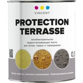 Масло Vincent Protection Terrasse деревозащитное 0,9л