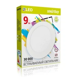 Светильник светодиодный Smartbuy 9Вт 220В 6500К 720Лм 145мм IP20 SBL-DL-9-65K