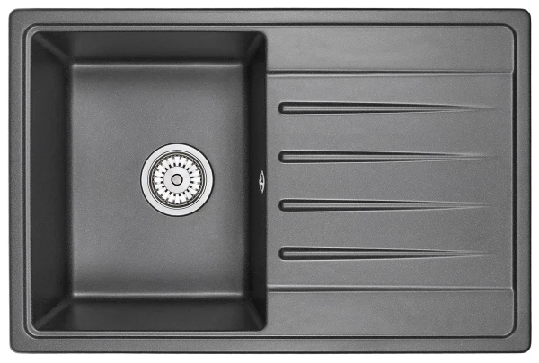 

мойка гранитная granula 760*500 st-7602 черный