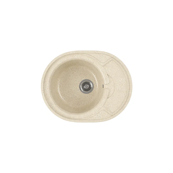 мойка кухонная мраморная greenstone 57x45 grs-18k-328 бежевый