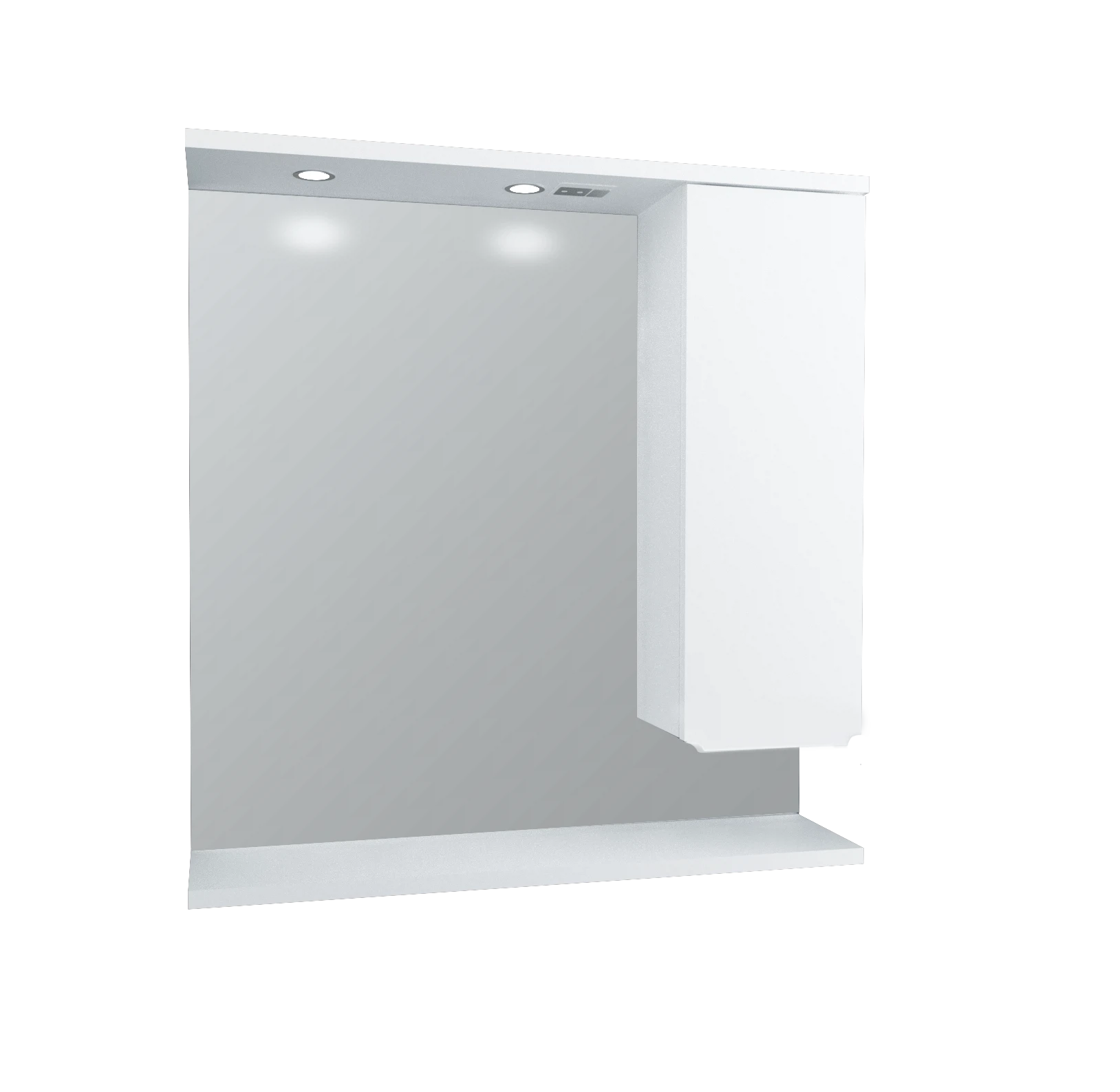 Изображение товара Зеркало с подсветкой 1Marka Кода Лайт 80 Белый глянец, МДФ У57596