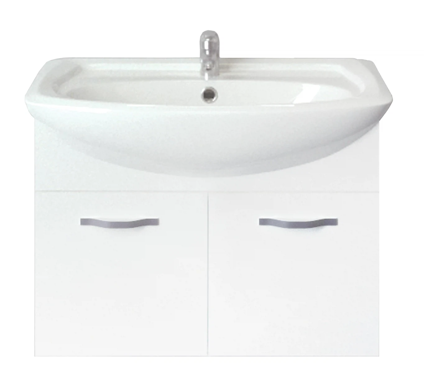 Изображение товара Тумба под раковину в ванную 1Marka Вита 65 подвесная Белый глянец У50112
