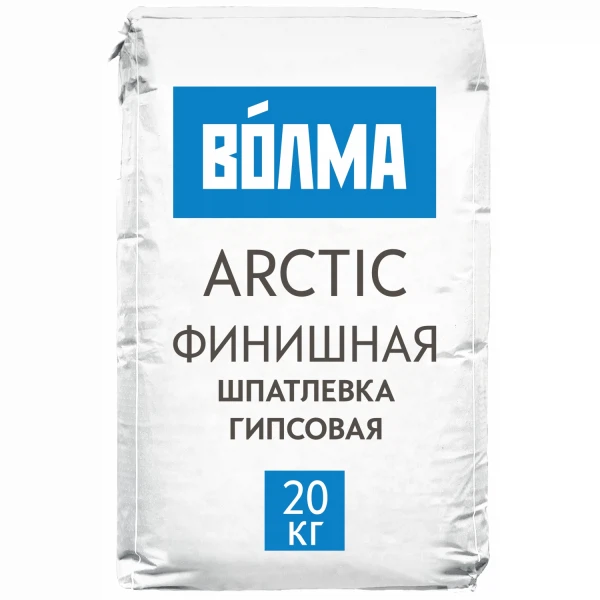 Фото Шпаклевка гипсовая финишная волма-арктик 20 кг