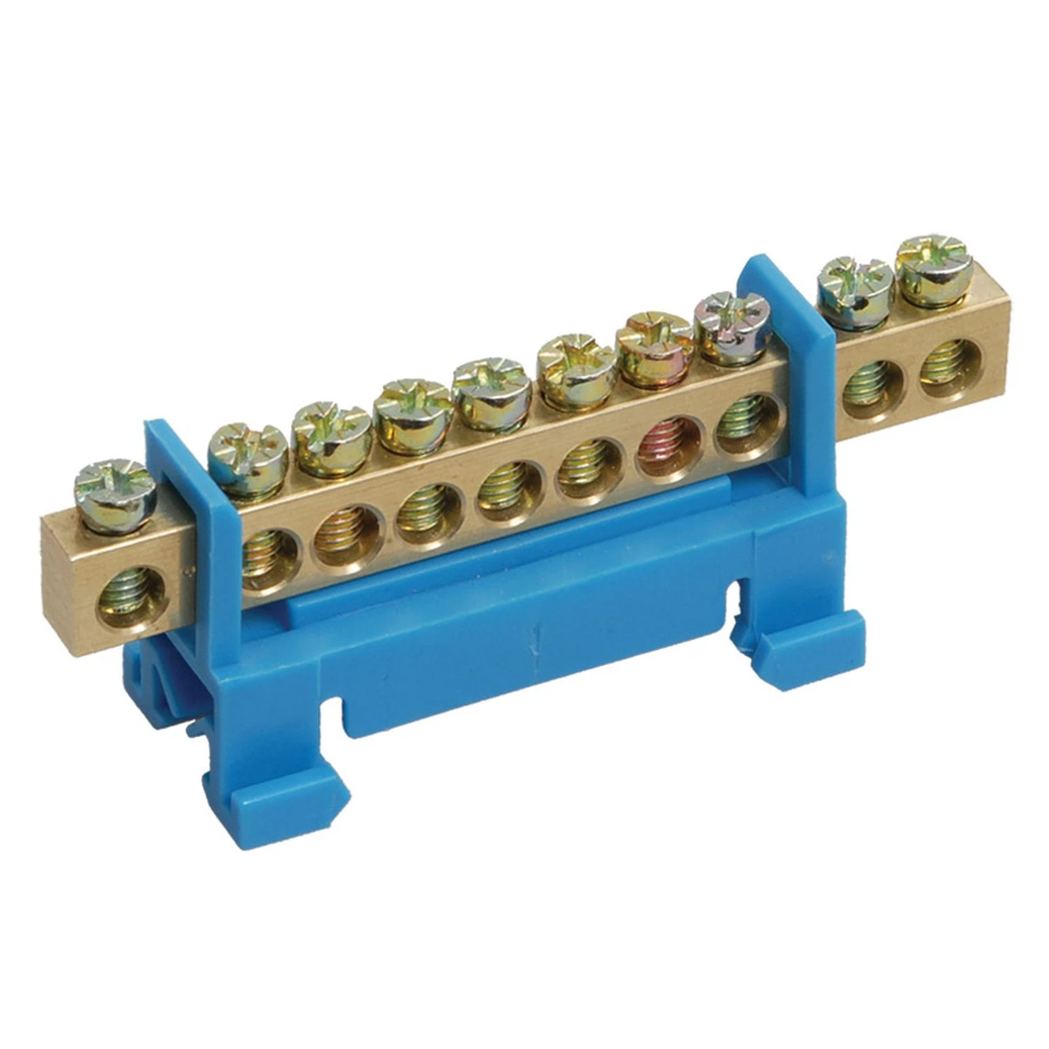 Изображение товара Шина n «нулевая» 10 групп, 6х9мм, на DIN изоляторе "стойке", Rexant, 11-2354