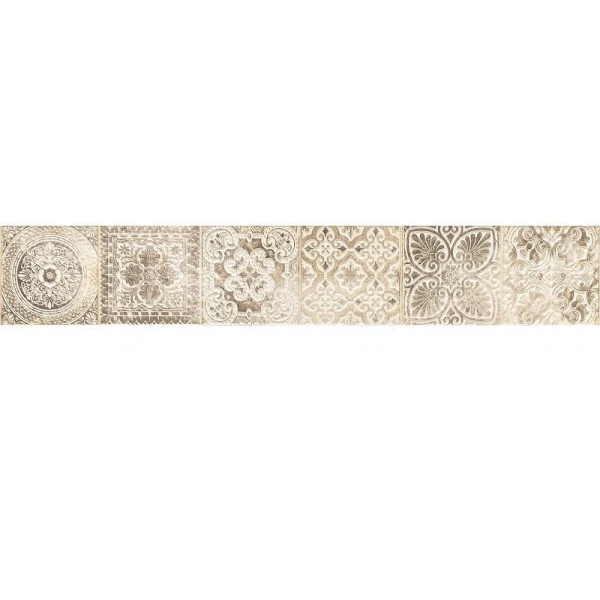 

бордюр parma cream бежевый 12,5x75 49857, Бежевая