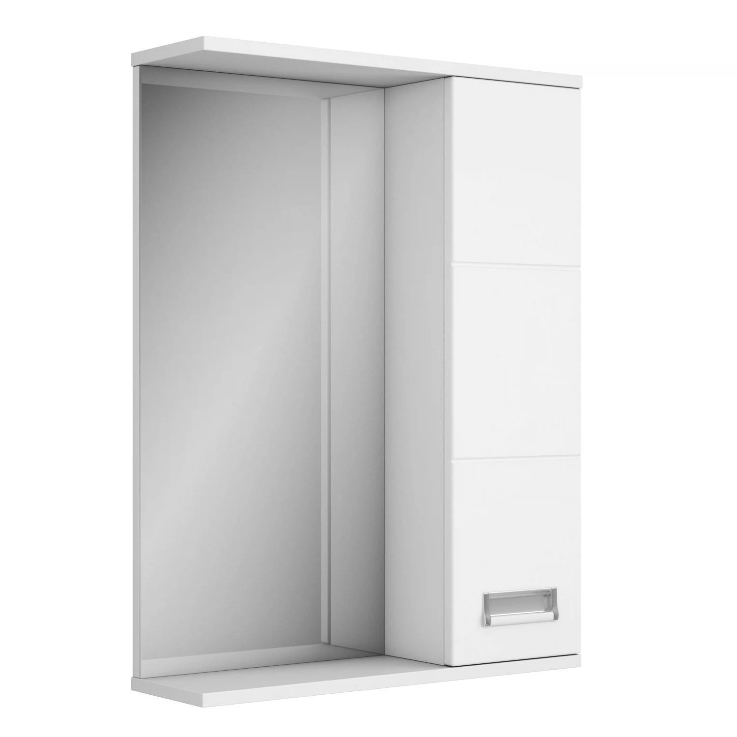 Изображение товара Зеркало-шкаф для ванной комнаты Uncoria 55, белое, 550*160*750мм. 65536