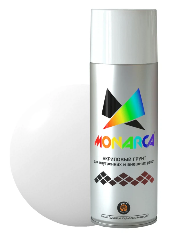 

грунт аэрозоль monarca белый 270г./520мл. ral 9003