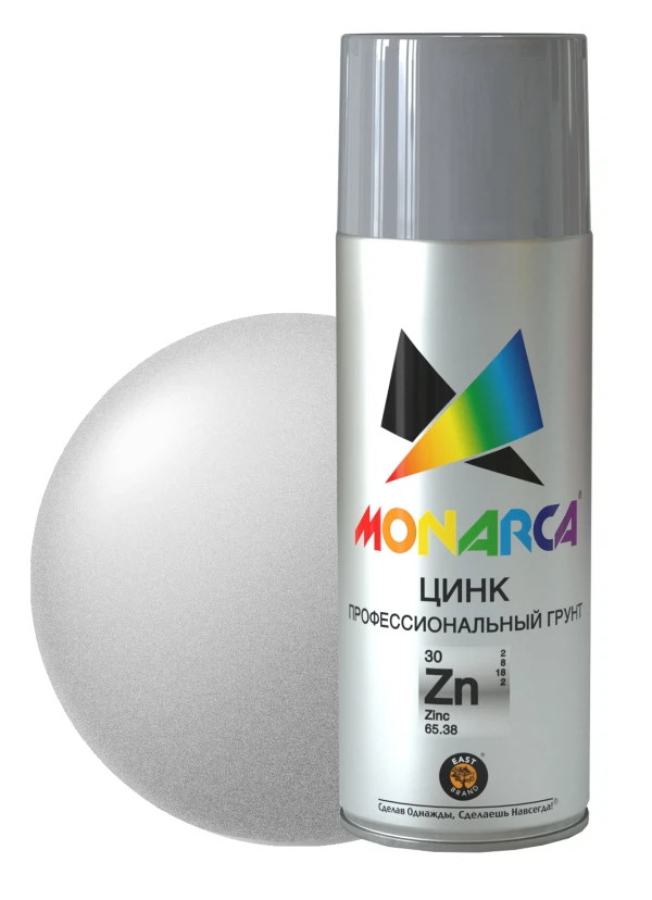 

цинк аэрозоль monarca 270г./520мл., Бесцветный