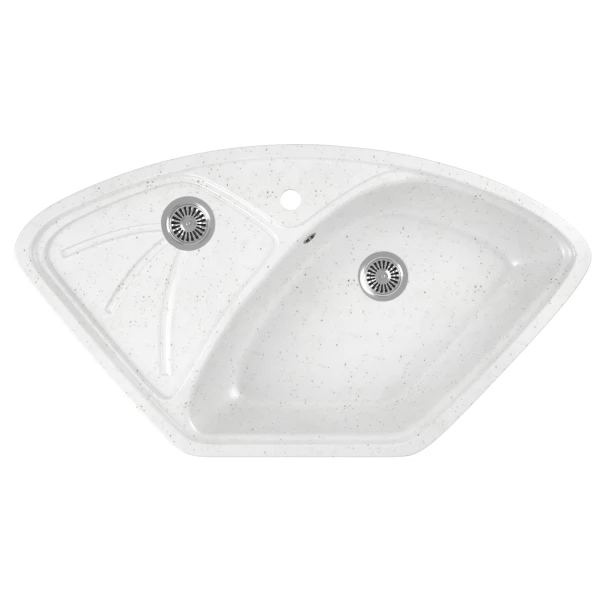 

мойка кухонная мраморная greenstone 104x57 grs-10e-331 белый