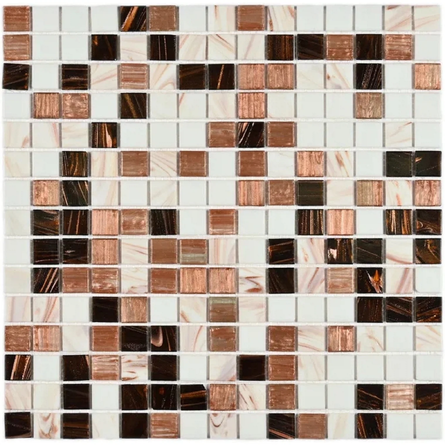 Изображение товара Мозаика ACTIVE бежевый 32,7*32,7 см стеклянная для стен и пола