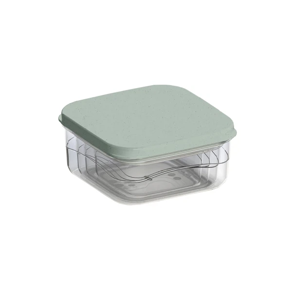 Фото Комплект контейнеров для продуктов 4шт 0,3л+0,45л+0,65л+1л phibo зеленый флэк 433124436