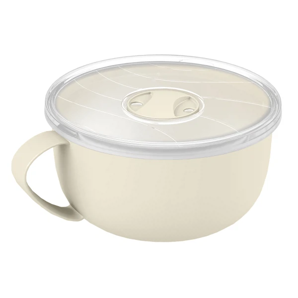 Фото Контейнер-кружка для бульона с клапаном 0,5л phibo бежевый 433248907