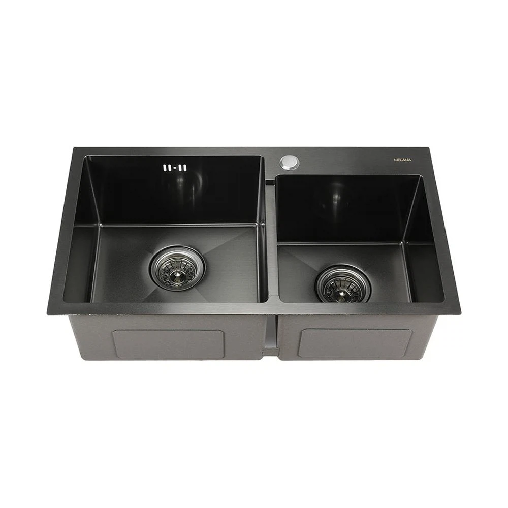 Изображение товара Мойка кухонная из нержавеющей стали Melana Profline S7240HB двойная